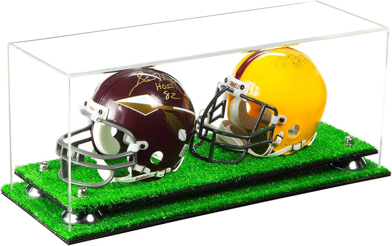 mini helmet and football display case for sale at better display cases