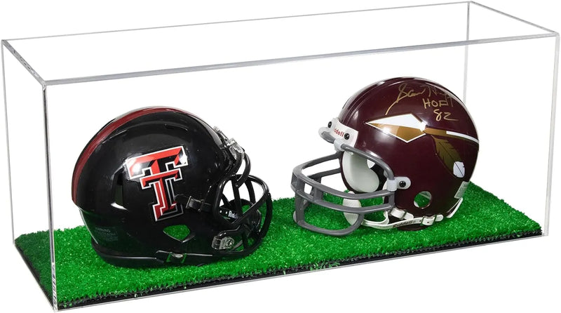 mini helmet and football display case for sale at better display cases