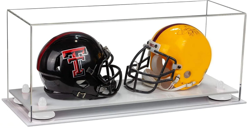 mini helmet and football display case for sale at better display cases