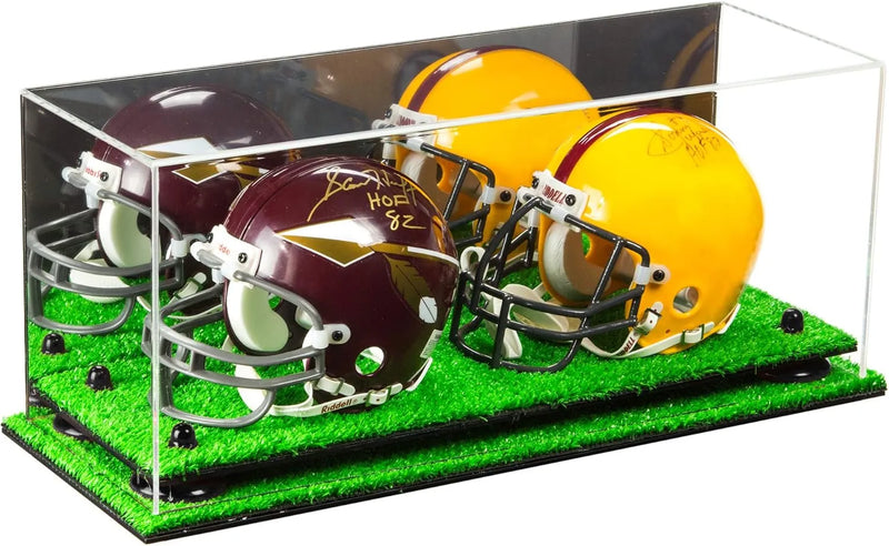 mini helmet and football display case for sale at better display cases