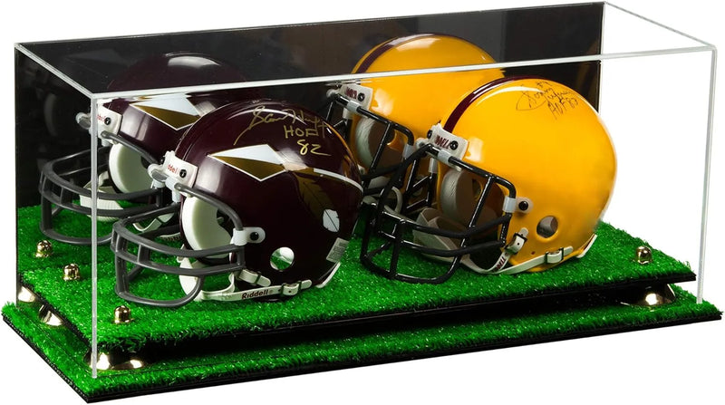 mini helmet and football display case for sale at better display cases