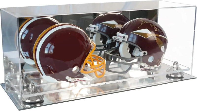 mini helmet and football display case for sale at better display cases