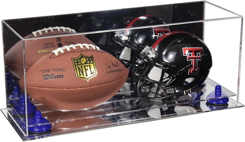 mini helmet and football display case for sale at better display cases