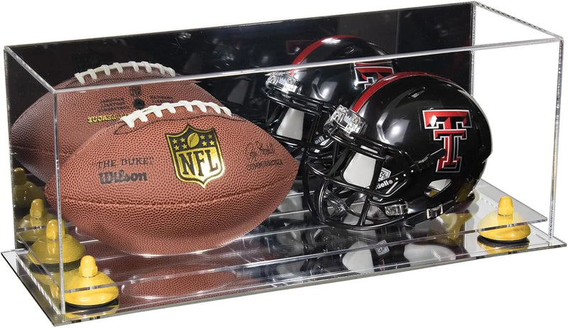 mini helmet and football display case for sale at better display cases