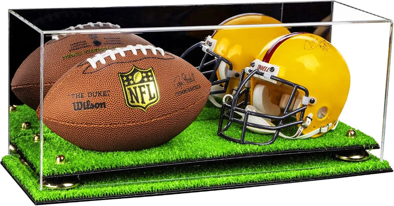 mini helmet and football display case for sale at better display cases