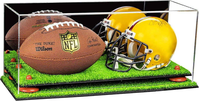 mini helmet and football display case for sale at better display cases