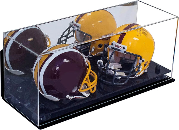 mini helmet and football display case for sale at better display cases