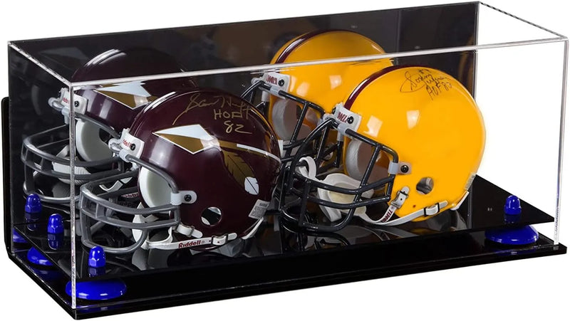 mini helmet and football display case for sale at better display cases