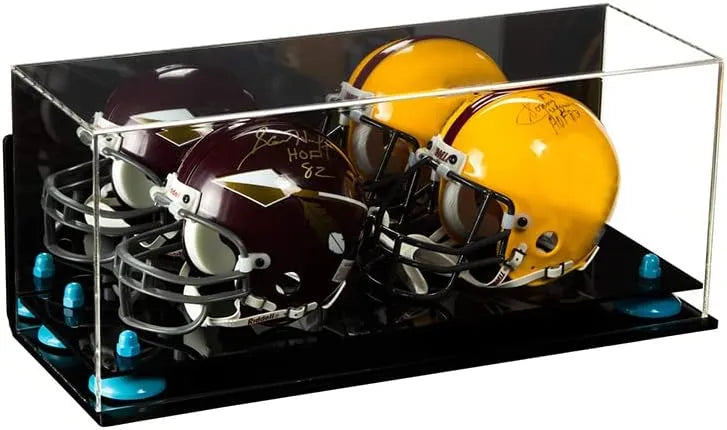 mini helmet and football display case for sale at better display cases