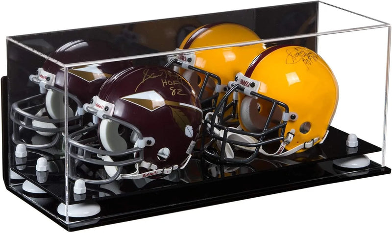 mini helmet and football display case for sale at better display cases