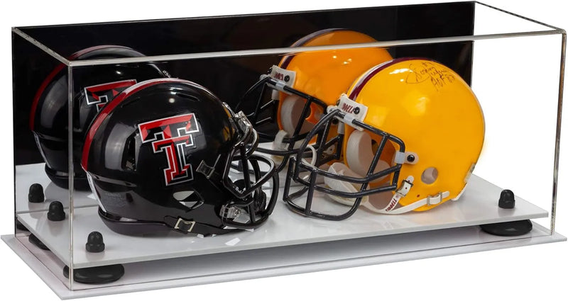 mini helmet and football display case for sale at better display cases