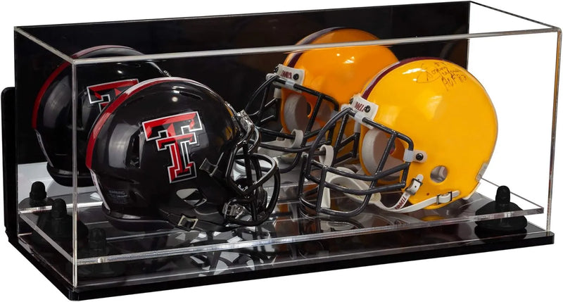 mini helmet and football display case for sale at better display cases