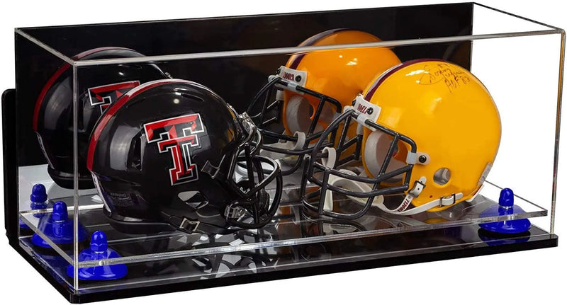 mini helmet and football display case for sale at better display cases