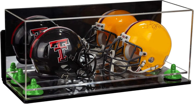 mini helmet and football display case for sale at better display cases