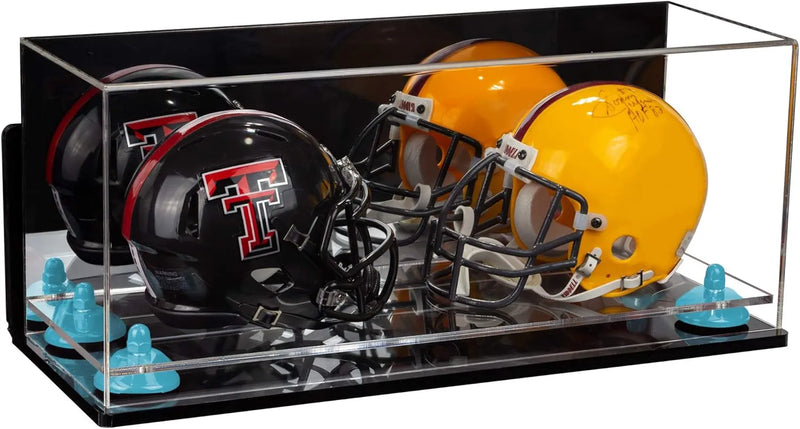 mini helmet and football display case for sale at better display cases