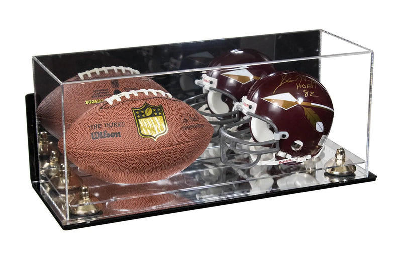 mini helmet and football display case for sale at better display cases