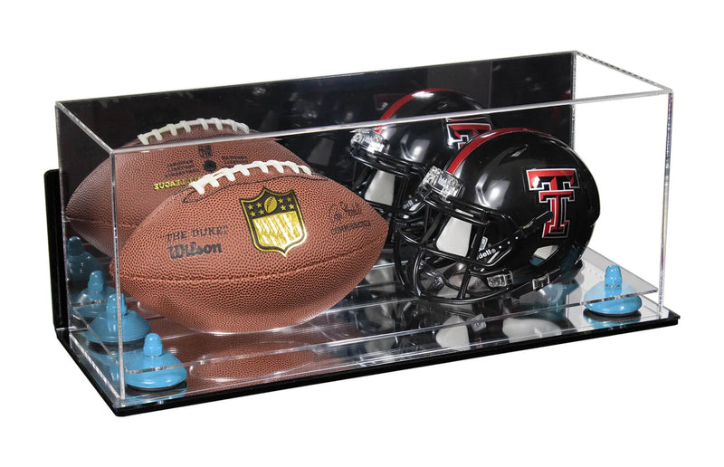 mini helmet and football display case for sale at better display cases