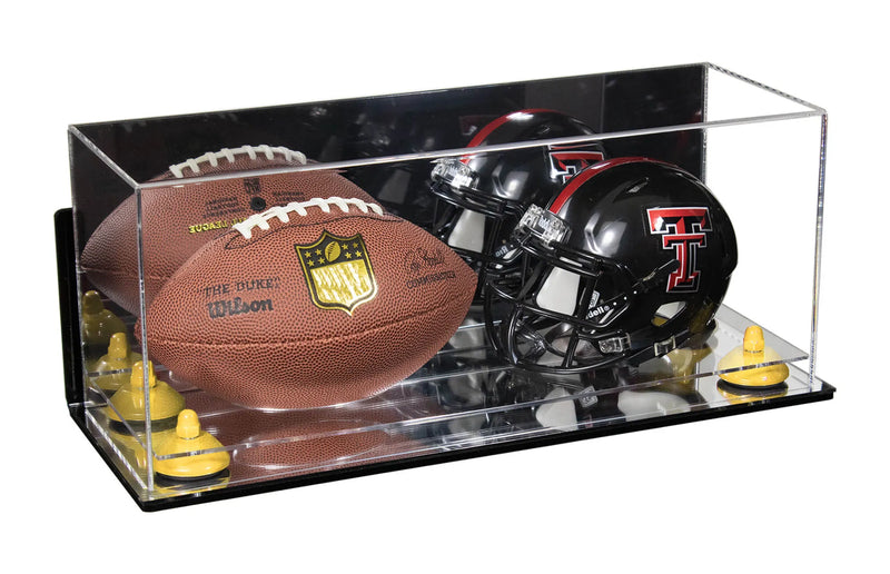 mini helmet and football display case for sale at better display cases