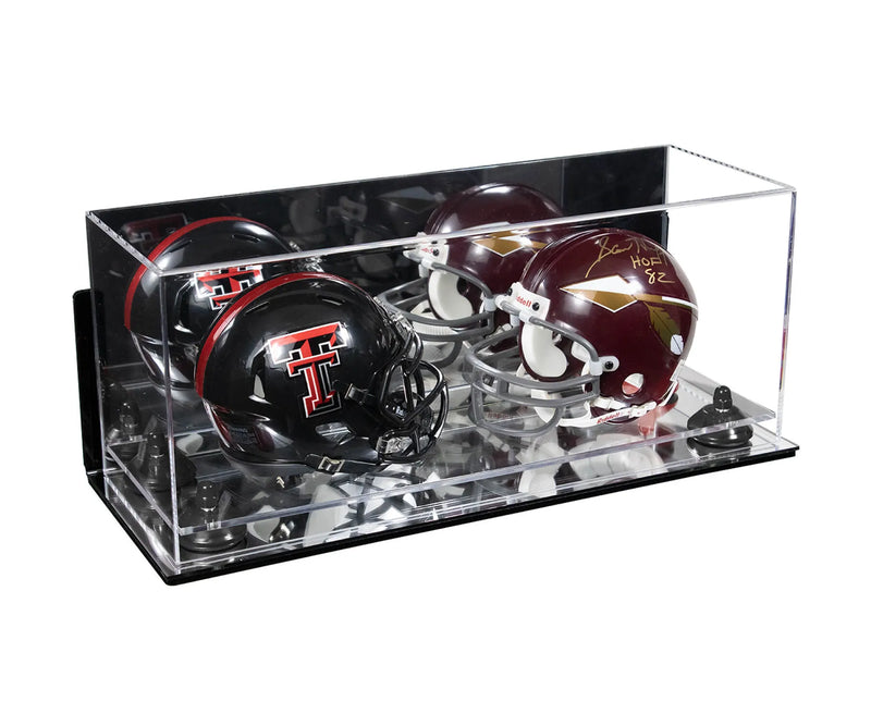 mini helmet and football display case for sale at better display cases