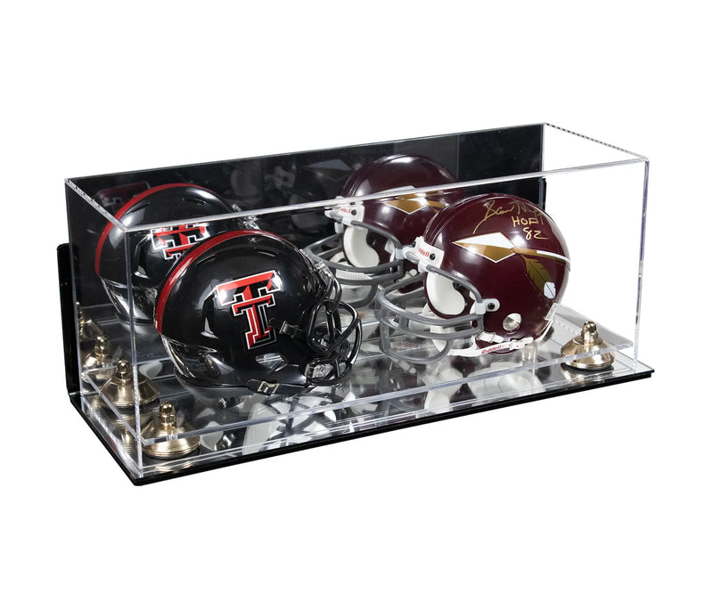 mini helmet and football display case for sale at better display cases