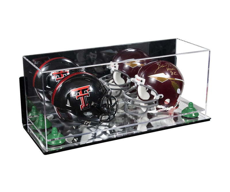 mini helmet and football display case for sale at better display cases