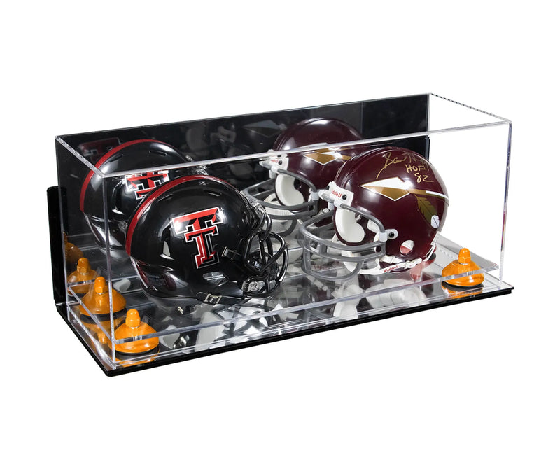 mini helmet and football display case for sale at better display cases