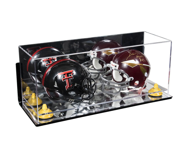 mini helmet and football display case for sale at better display cases