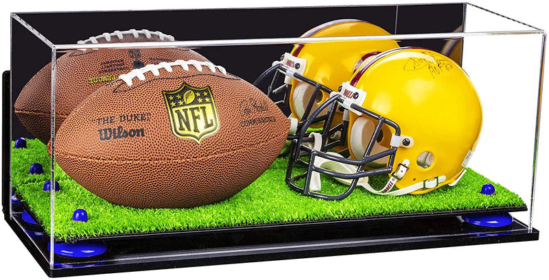 mini helmet and football display case for sale at better display cases