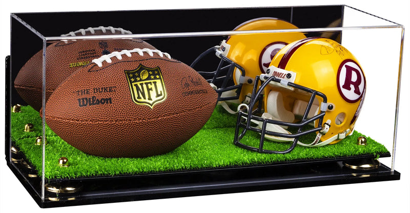 mini helmet and football display case for sale at better display cases