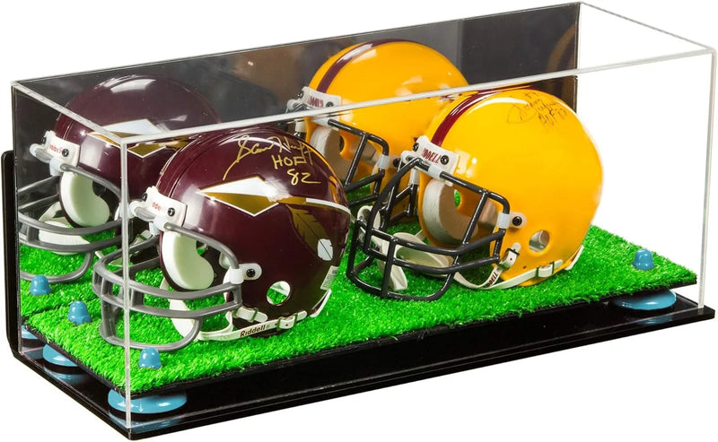 mini helmet and football display case for sale at better display cases