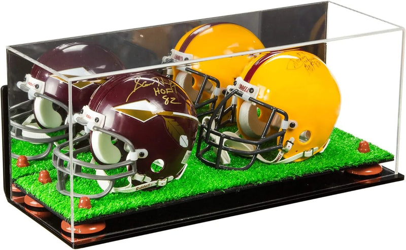 mini helmet and football display case for sale at better display cases