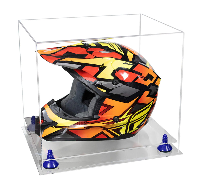 acrylic helmet display case for sale at better display cases