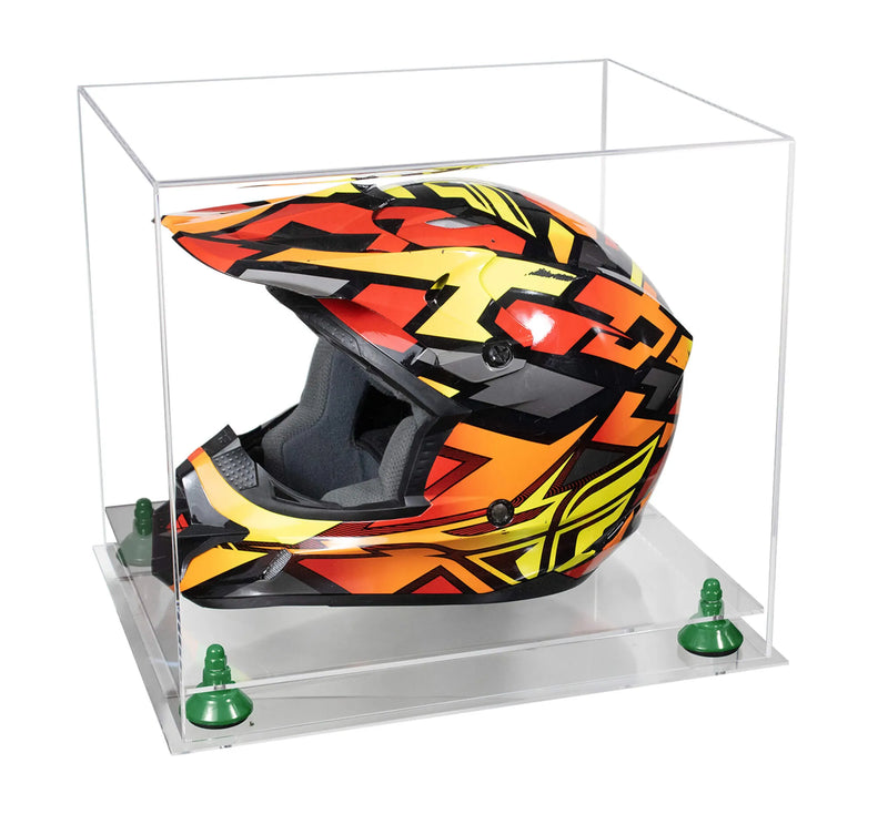 acrylic helmet display case for sale at better display cases