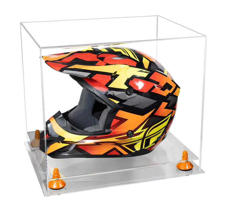 acrylic helmet display case for sale at better display cases