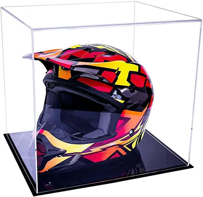 motorcycle Nascar or Motocross Racing Helmet Display Case for sale at better display cases