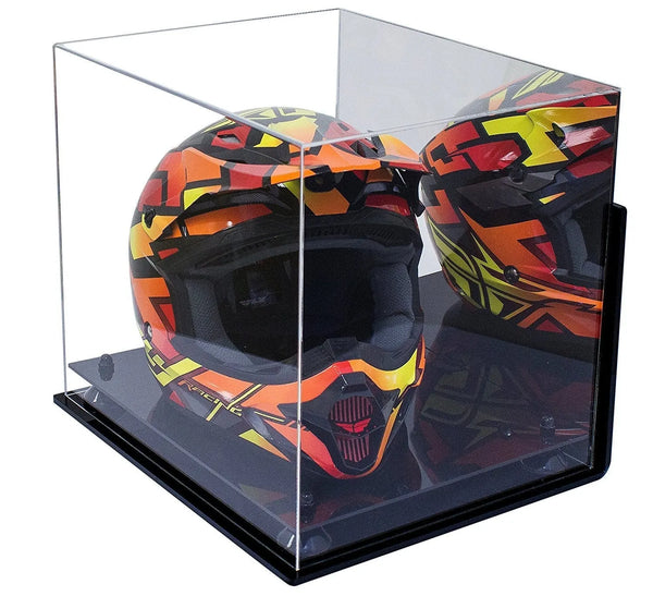 motorcycle Nascar or Motocross Racing Helmet Display Case for sale at better display cases