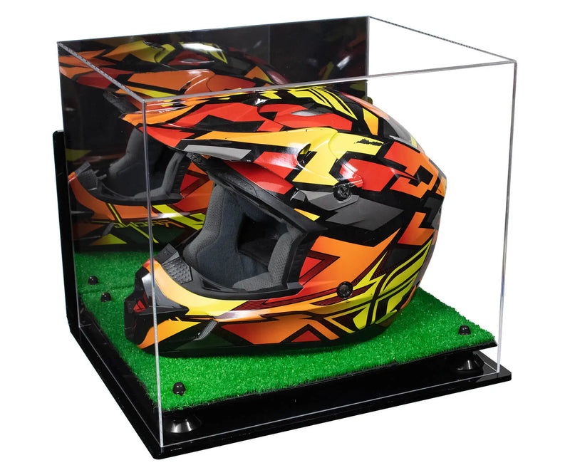 motorcycle Nascar or Motocross Racing Helmet Display Case for sale at better display cases