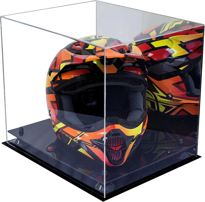 motorcycle Nascar or Motocross Racing Helmet Display Case for sale at better display cases