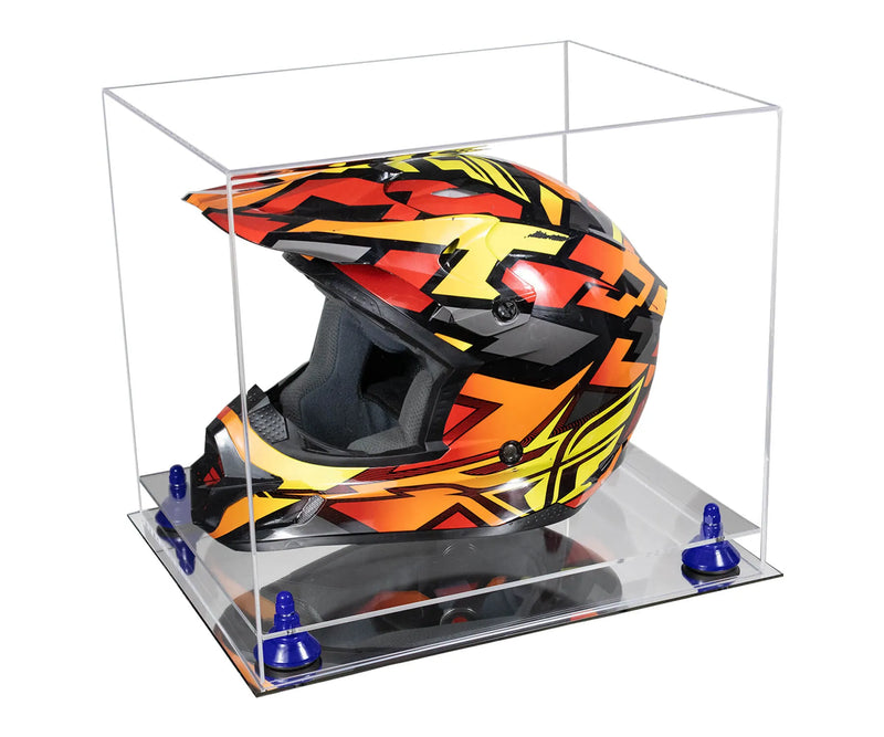 motorcycle Nascar or Motocross Racing Helmet Display Case for sale at better display cases