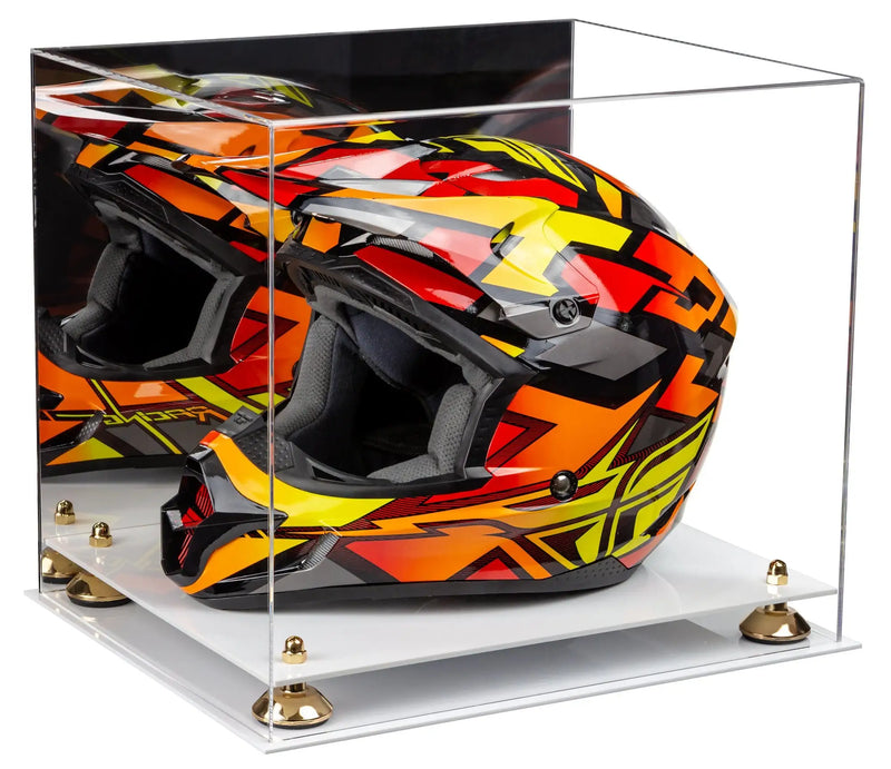 motorcycle Nascar or Motocross Racing Helmet Display Case for sale at better display cases