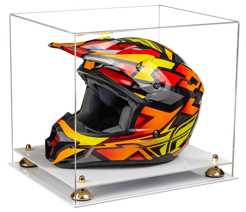 motorcycle Nascar or Motocross Racing Helmet Display Case for sale at better display cases