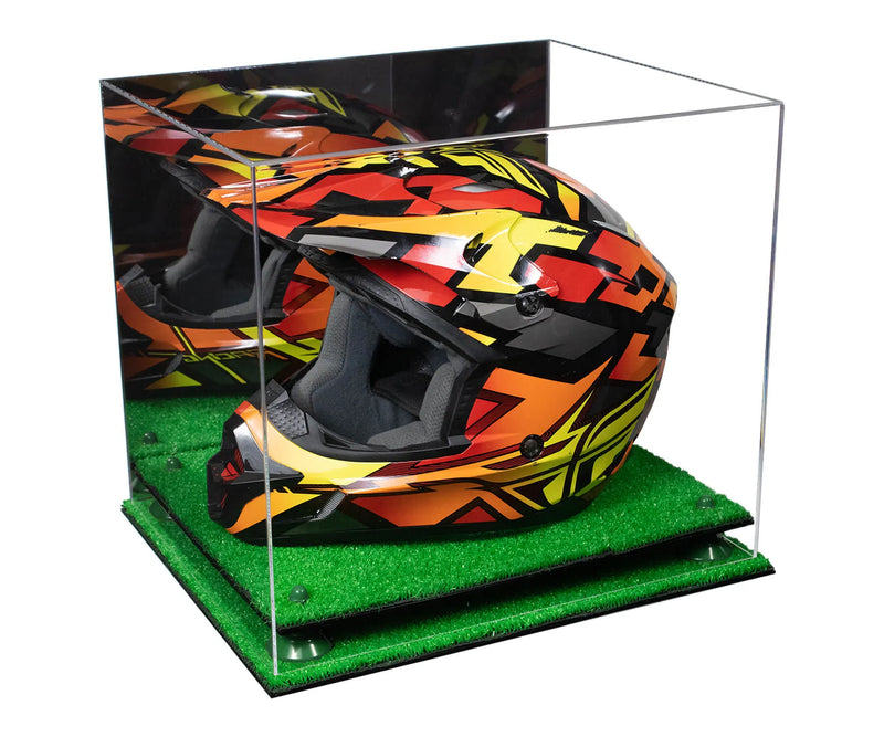 acrylic helmet display case for sale at better display cases