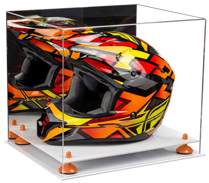 motorcycle Nascar or Motocross Racing Helmet Display Case for sale at better display cases