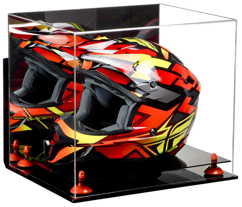 motorcycle Nascar or Motocross Racing Helmet Display Case for sale at better display cases