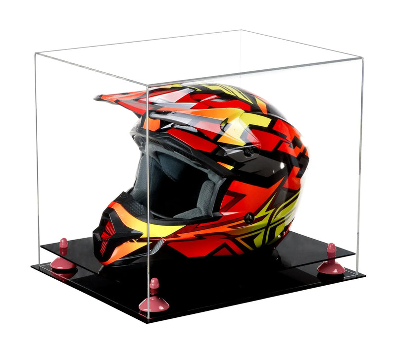 motorcycle Nascar or Motocross Racing Helmet Display Case for sale at better display cases