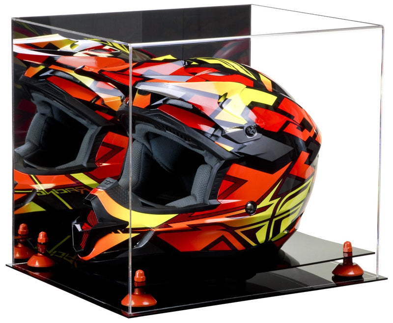 motorcycle Nascar or Motocross Racing Helmet Display Case for sale at better display cases