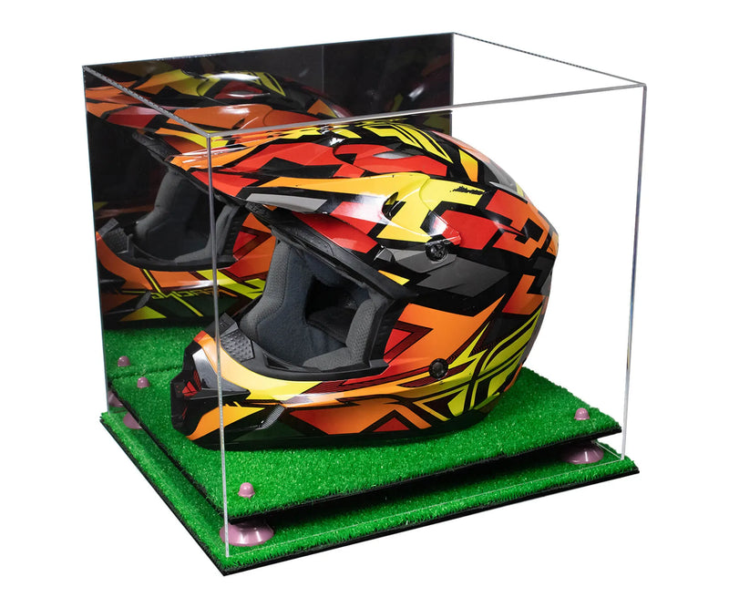 acrylic helmet display case for sale at better display cases