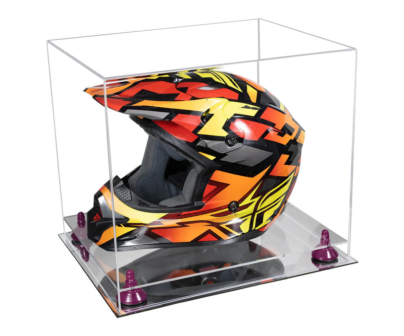 motorcycle Nascar or Motocross Racing Helmet Display Case for sale at better display cases