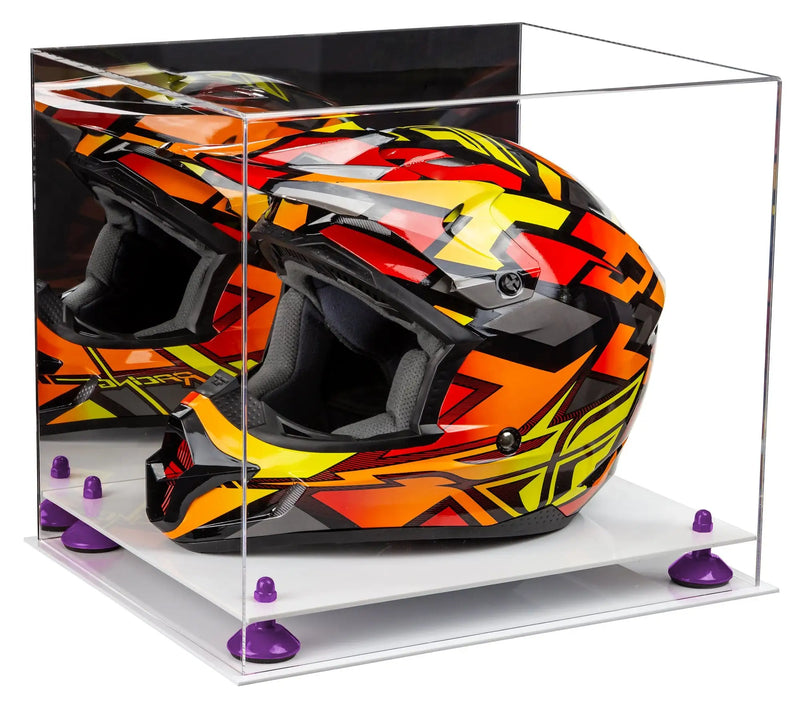 motorcycle Nascar or Motocross Racing Helmet Display Case for sale at better display cases