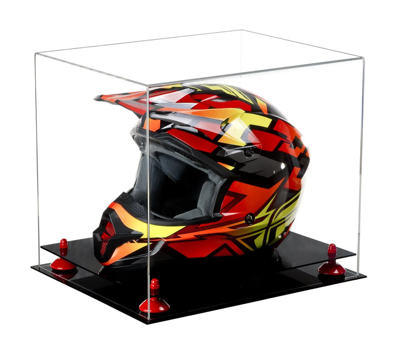 motorcycle Nascar or Motocross Racing Helmet Display Case for sale at better display cases